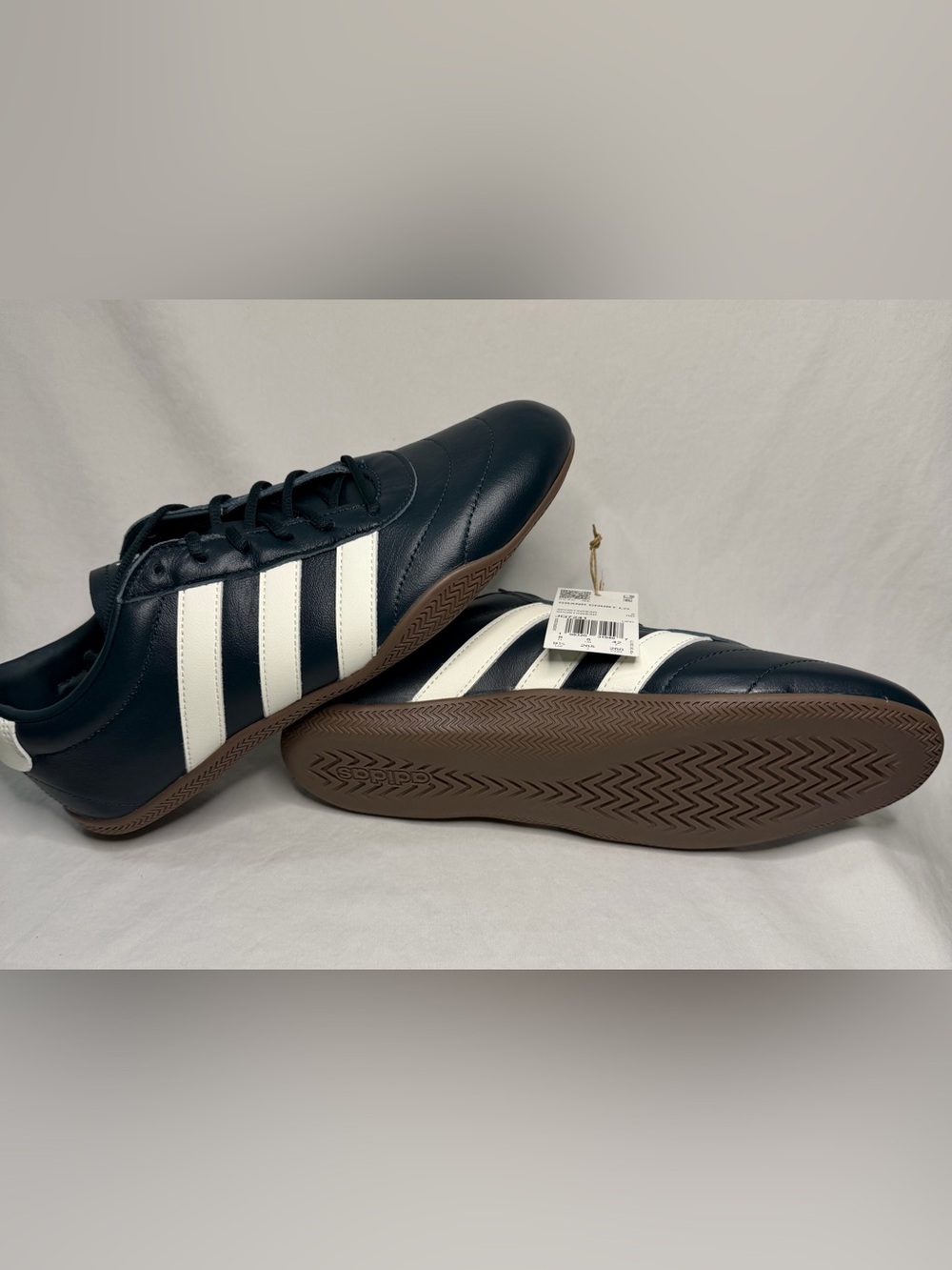 adidas green & White Retro Indoor Sneakers
